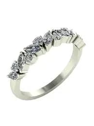 Half diamond ring